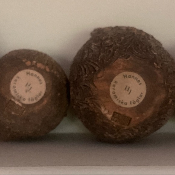 Miniature Hannes Keramiska Faglar Owl Set - Picture 2 of 15